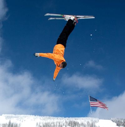 Olympic freestyle gold medalist Jean Marc Rozon will be among the high-flying skiers airing their freestyle skills. Courtesy Yokes Outrageous Air Show (Courtesy Yokes Outrageous Air Show)