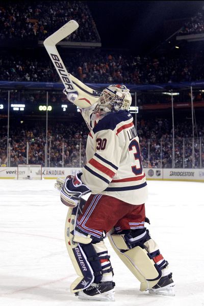 Netminder Henrik Lundqvist helped the Rangers to a Classic win. (Associated Press)