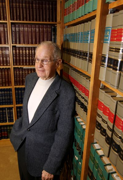 Attorney Harry Turner, 83, stands in his law office in Twin Falls, Idaho.  (Associated Press)