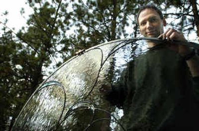 
Isaac Smith, who recently moved from Alaska to Spokane, makes artistic glass pieces for homes.
 (The Spokesman-Review)