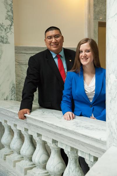 Aaron Kunz and Melissa Davlin, the new co-hosts of 