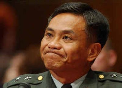 
Army Maj. Gen. Antonio  Taguba testifies before the Senate Armed Services Committee on Tuesday. 
 (Associated Press / The Spokesman-Review)
