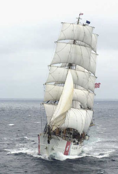 
The Eagle, the U.S. Coast Guard's official training vessel, highlights next month's Tall Ships Tacoma Festival. It has not been on the West Coast for more than a decade. Photos courtesy of Tall Ships Tacoma 2008
 (Photos courtesy of Tall Ships Tacoma 2008 / The Spokesman-Review)