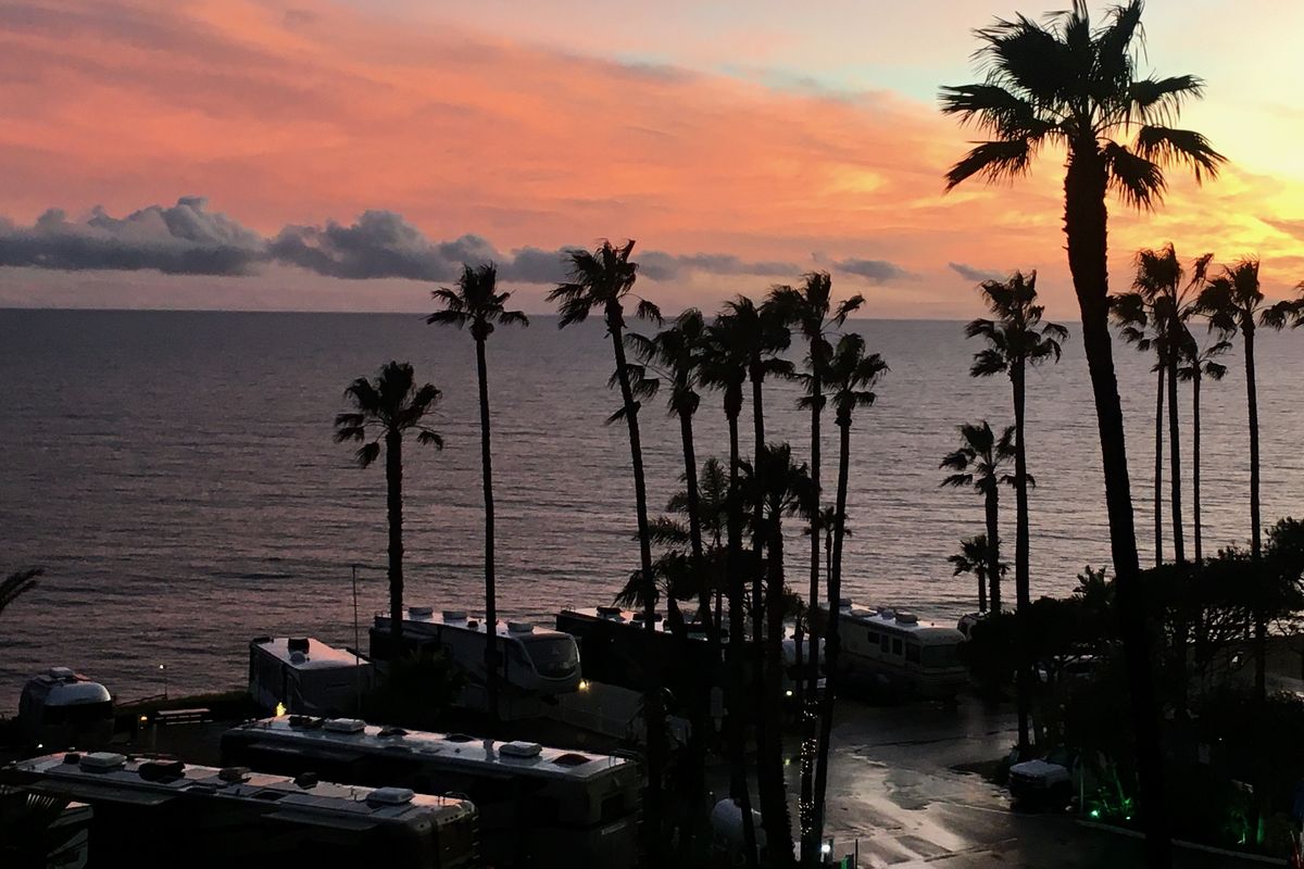 You can’t beat the sunset view at Malibu Beach RV Park. (Leslie Kelly)