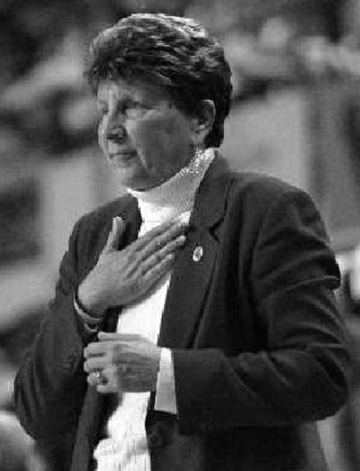 
North Carolina State coach Kay Yow inspired her players not to give up.
 (Associated Press / The Spokesman-Review)