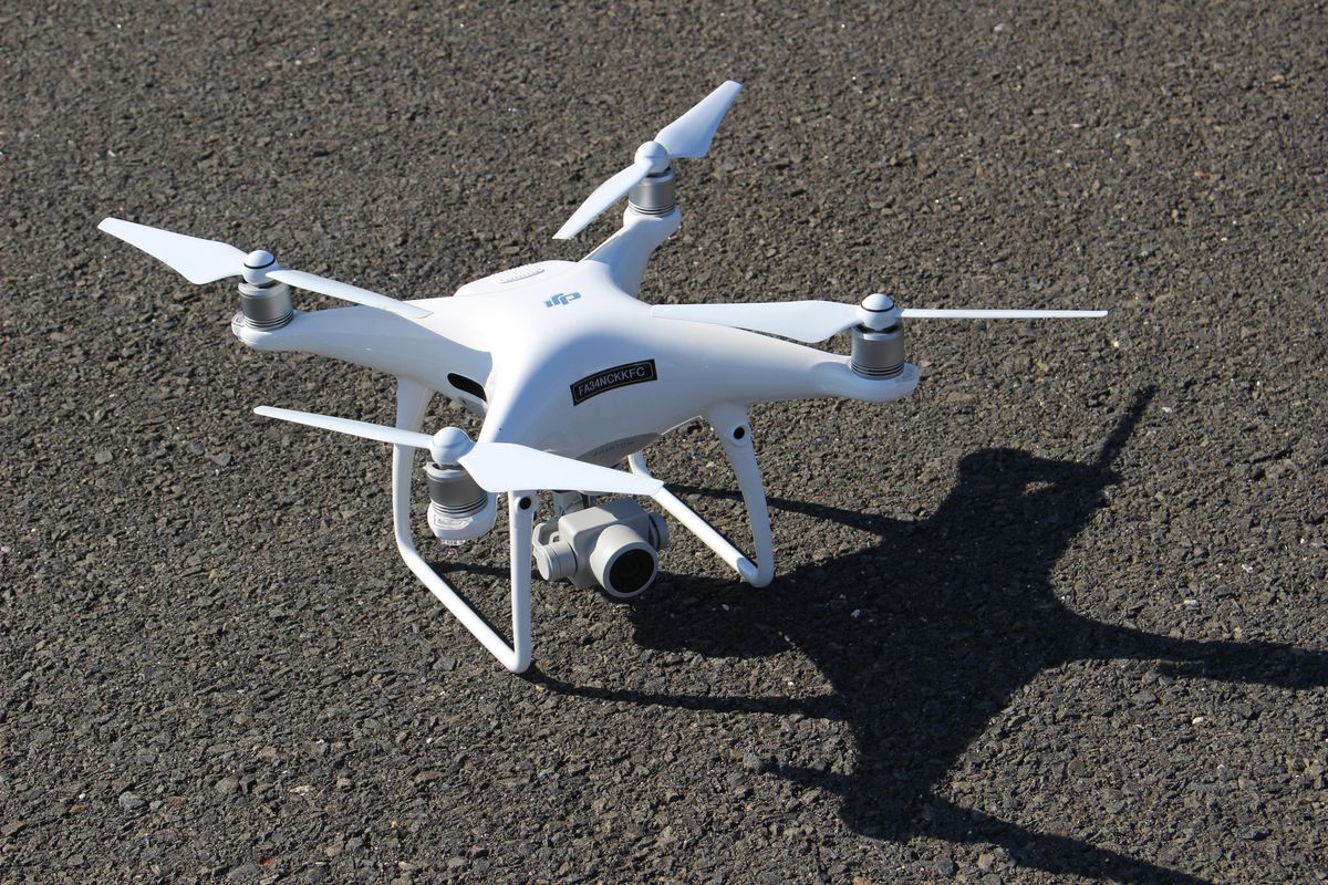 Travelers Insurance is using drones to assess damage in Texas. (Pat Eaton-Robb / Associated Press)