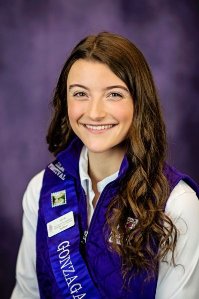 Julia McIntyre, a student at Gonzaga Preparatory School, is the 2021 queen of the Spokane Lilac Festival’s Royal Court.  (Courtesy of the Spokane Lilac Festival)