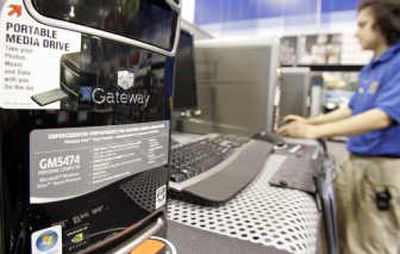 A Gateway computer is on display at Best Buy store in Mountain View, Calif. Taiwan-based Acer Inc. plans to acquire Gateway Inc. Associated Press
 (Associated Press / The Spokesman-Review)