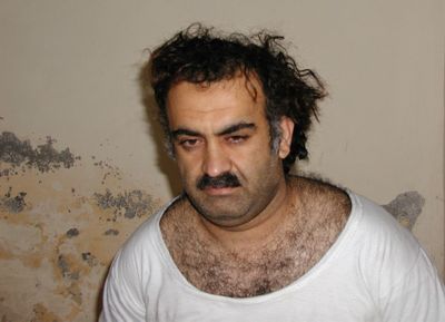 Khalid Shaikh Mohammed, shortly after his capture during a raid in Pakistan in 2003.  (File Associated Press / The Spokesman-Review)