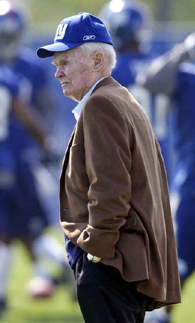 
New York Giants owner Wellington Mara watches his team practice during its 2005 minicamp in East Rutherford, N.J. 
 (File/Associated Press / The Spokesman-Review)