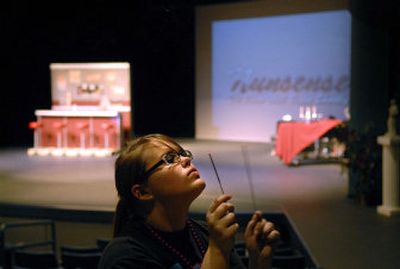 
Jessica Sharpe, stage manager for the Central Valley High School production of 