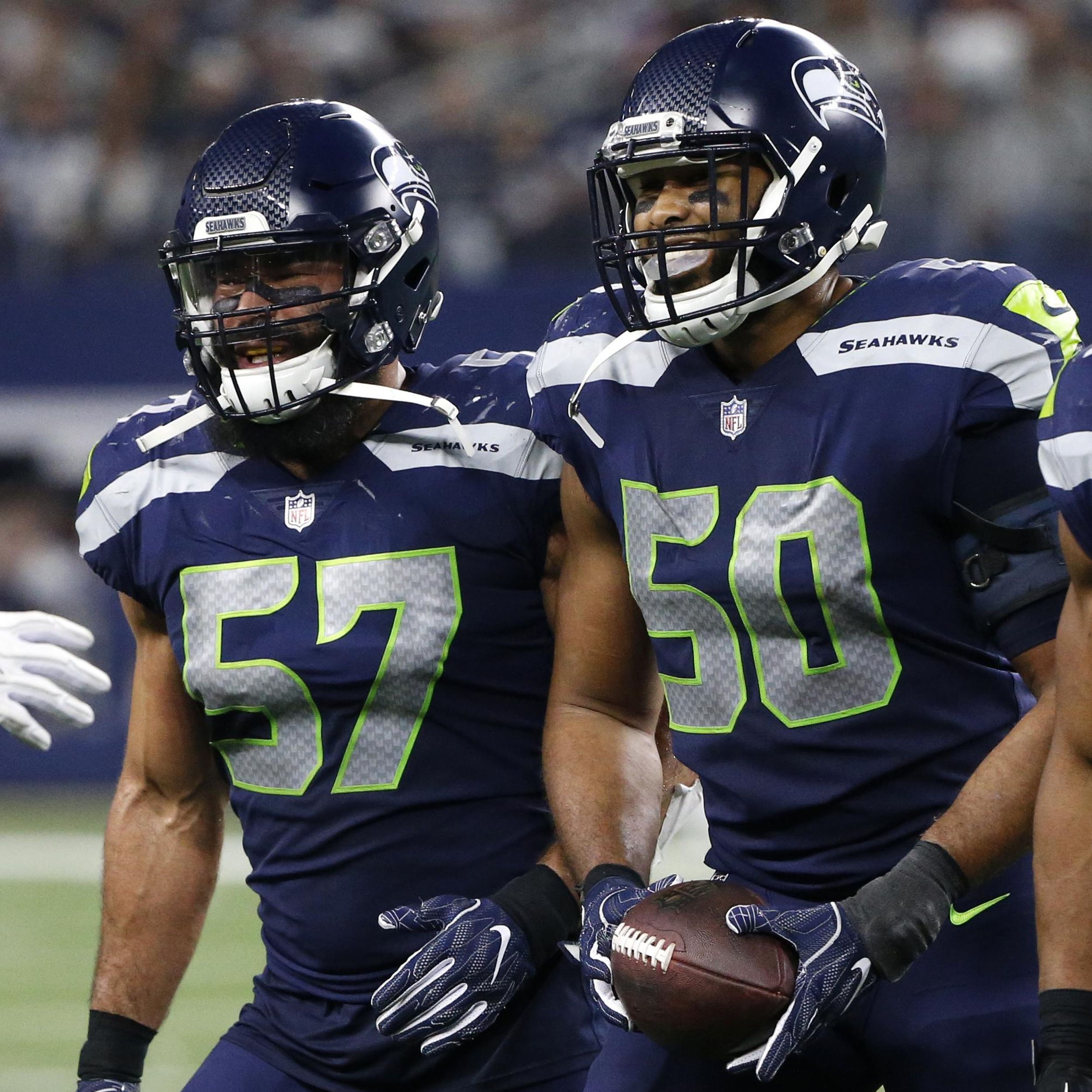 Seattle Seahawks tight end (88) Jimmy Graham gains yards after a