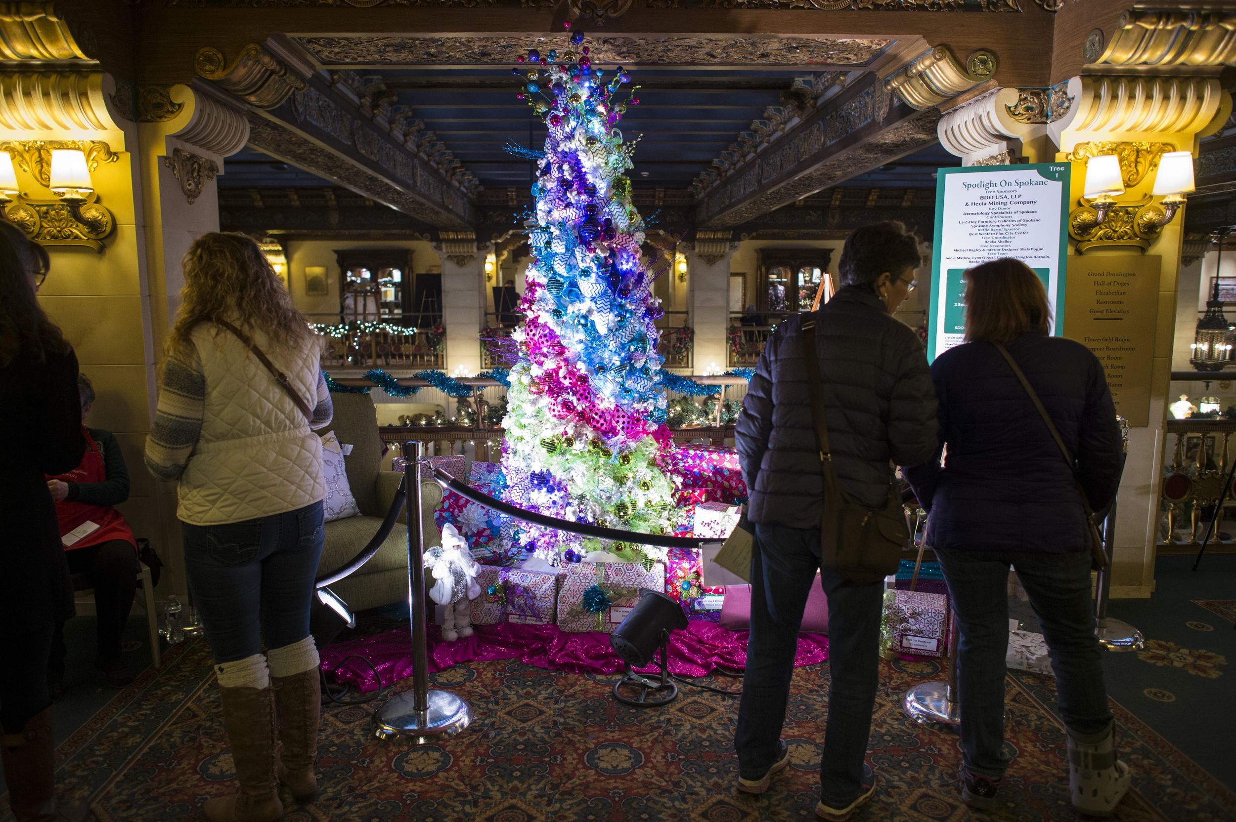 2022 Christmas Celebration Tree Lighting Barbours Grove Park November 27 Elegance On Display: Downtown Trees Decked Out For Christmas Fundraiser |  The Spokesman-Review
