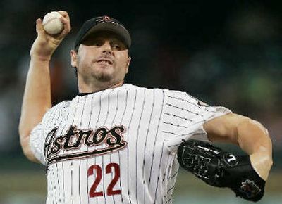 
Houston's Roger Clemens is sidelined by a strained right groin. 
 (Associated Press / The Spokesman-Review)
