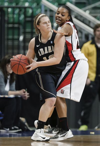 Idaho's Stacey Barr led the Vandals in scoring with 19.7 a game.  (Julie Jacobson / Associated Press)