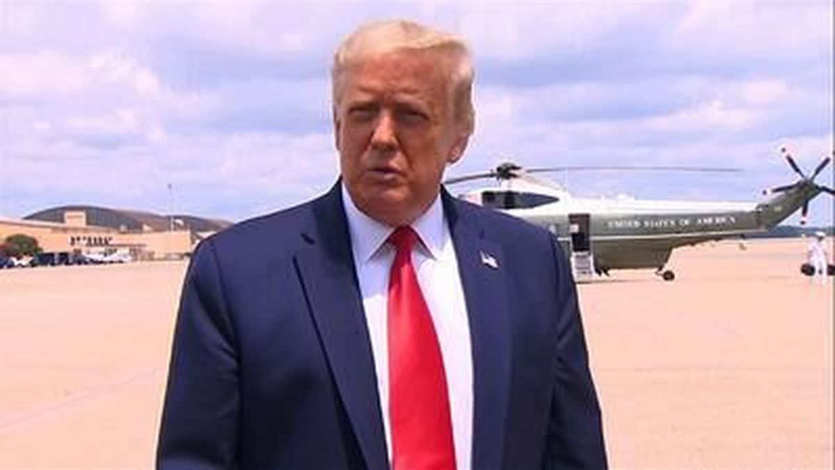 President Donald Trump is heading to Ohio, forced to play defense in states he led comfortably months ago. Trump plans to promote the economic prosperity that much of the nation enjoyed before the coronavirus pandemic. 