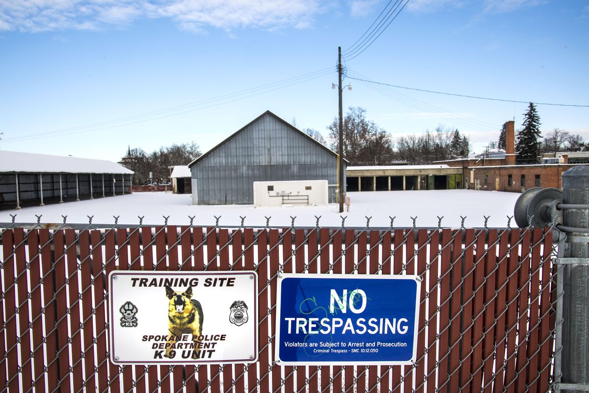City property at 1433 N. Normandie St. was once home to horse stables. It most recently was the site of the city’s street operations. (Dan Pelle / The Spokesman-Review)