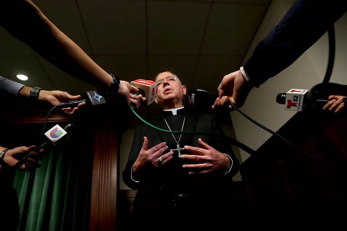 “He was a good priest, a good bishop and a man of peace,” Los Angeles Archbishop José H. Gómez said of David O'Connell.   (Luis Sinco/Los Angeles Times/TNS)