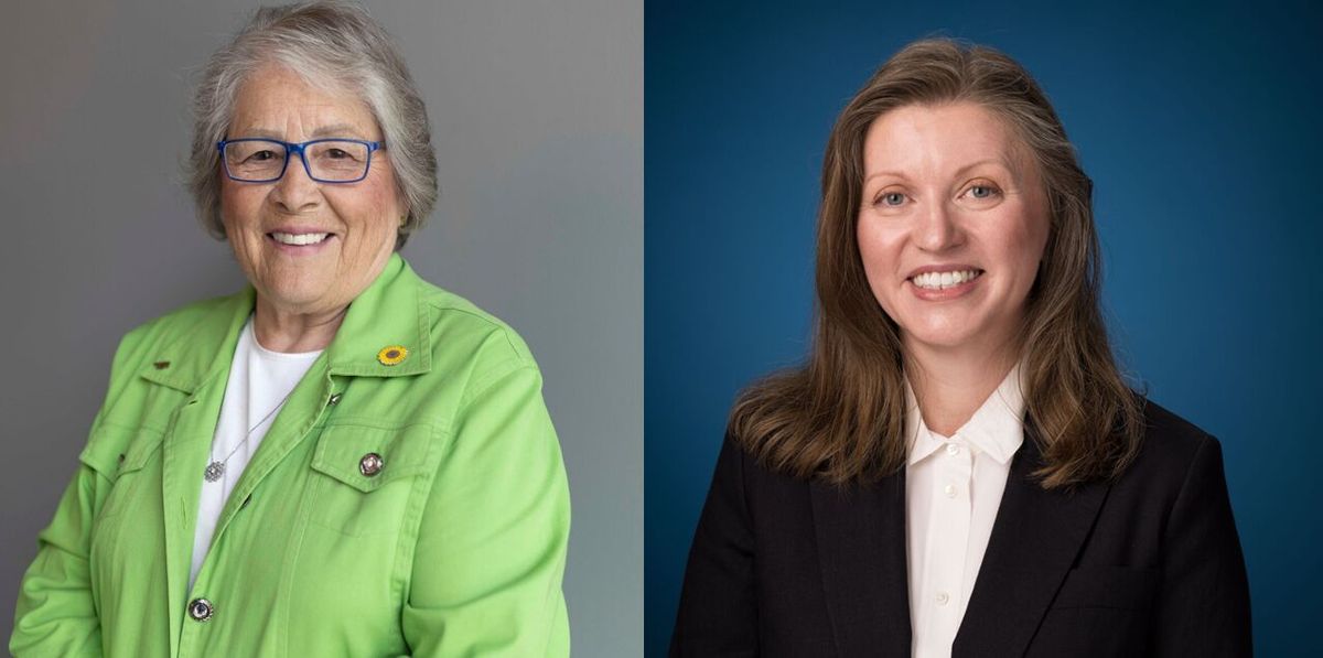 Earl Moore, left, and Kitty Klitzke are running for Spokane City Council District No. 3.  (Courtesy)