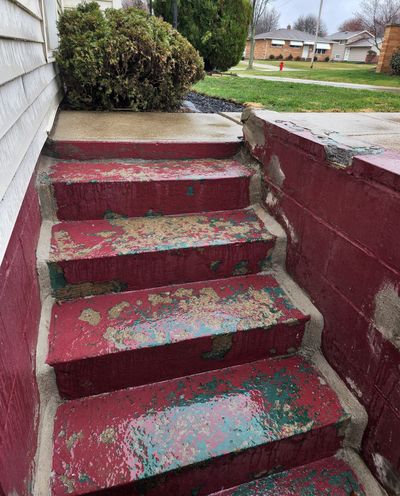 There’s a better way to revitalize these steps and add color to concrete. Beware of painting concrete, as it presents a dangerous slip hazard. (Tribune Content Agency)