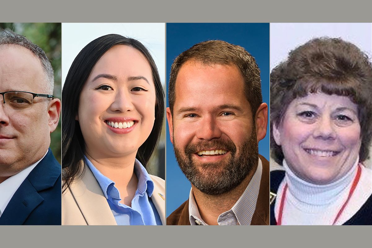 Republicans George Wagner, Hillary Pham, Trent Maier and Debra Long are competing for state House Position 1 in Washington’s 4th Legislative District in the Aug. 4, 2026 primary.  (Courtesy)
