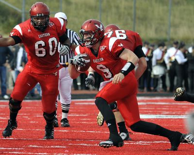 Bo Levi Mitchell has run fifth-ranked Eastern's offense efficiently, throwing for 19 touchdowns and more than 2,100 yards. (Dan Pelle / The Spokesman-Review)