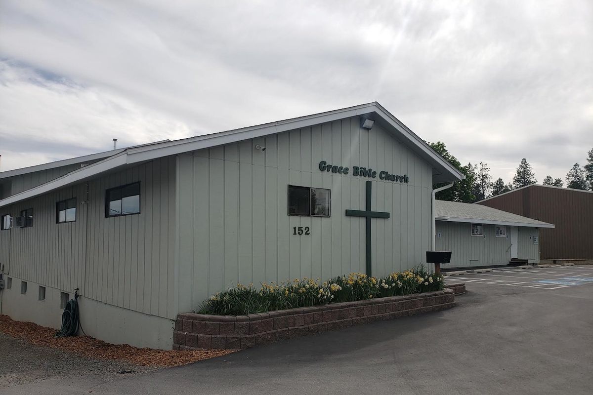 Grace Bible Church is located at 152 W. Prairie Ave. in Coeur d’Alene.  (Lisa Ormond/FāVS News)