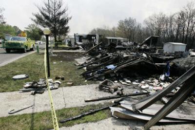 
 As of Wednesday morning, a wildfire had burned about 13,500 acres in southern New Jersey. 
 (Associated Press / The Spokesman-Review)