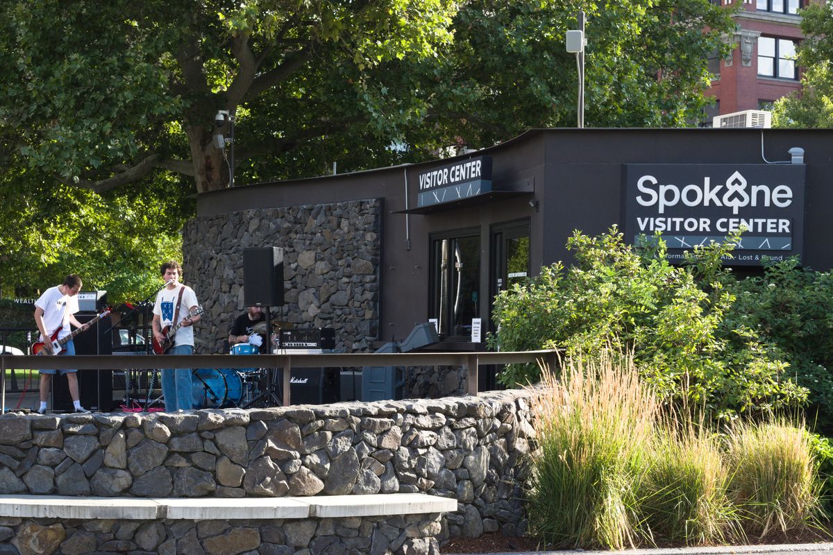 Hayes Noble performs in downtown Spokane during the first Riverfront Sessions concerts on July 30.  (Courtesy of Xander Luft)