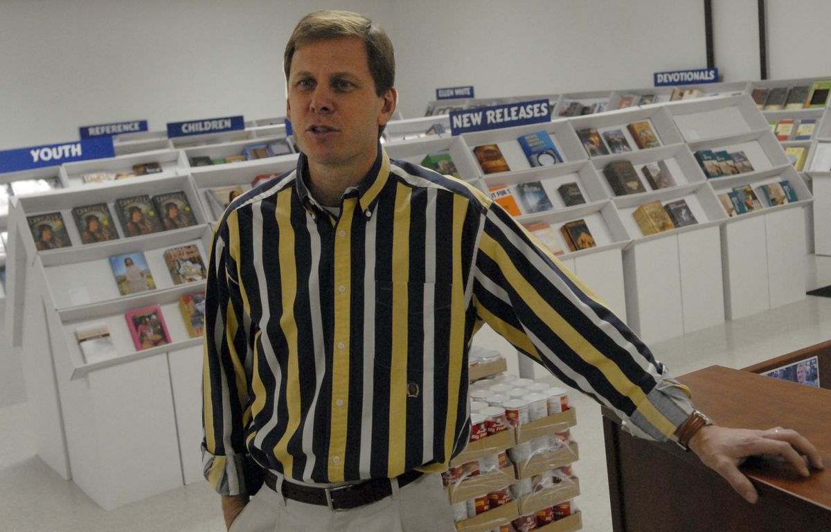 The Spokesman-ReviewThe Adventist Book Center is back in business at the new Upper Columbia Conference of Seventh-Day Adventist Church headquarters at 15918 E. Euclid Ave. “We mailed a map to everybody and let them know we are here,” said Manager Herman Schreven. The store is open to the public and sells Christian books, Bibles, music and has an extensive vegetarian food outlet. (J. BART RAYNIAK / The Spokesman-Review)