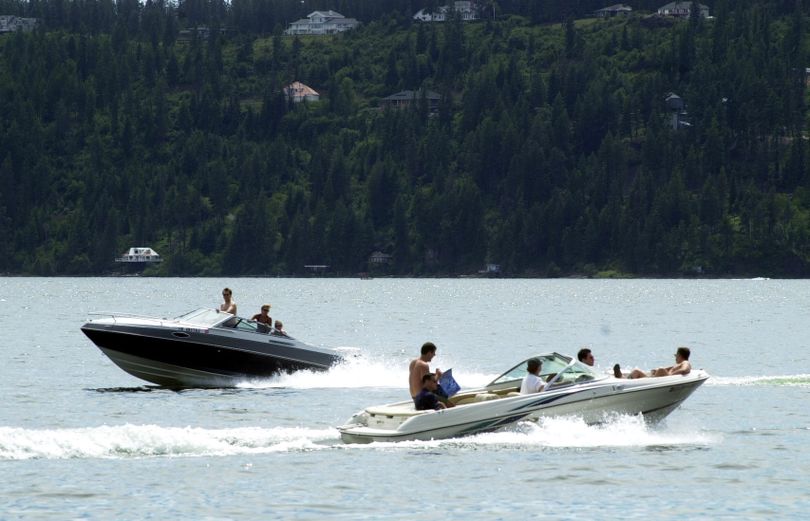 With the size of Lake Coeur d'Alene and other lakes in the region, there's plenty of room for everyone, right?  On any given summer weekend, dozens of speed boats share the surface of area lakes. (FILE / The Spokesman-Review)