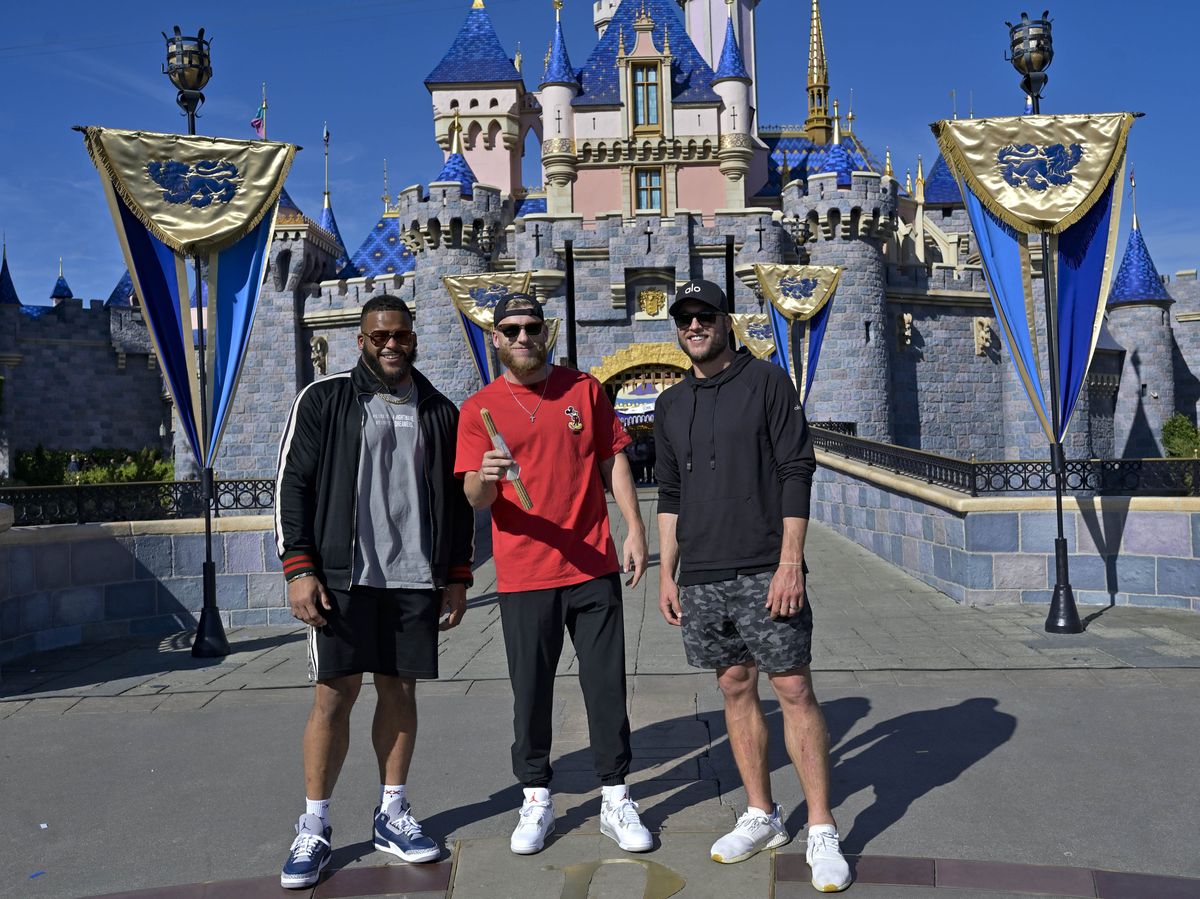 Cooper Kupp in victory parade at Disneyland, Eastern Washington University